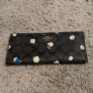 Coach Slim Floral Wallet